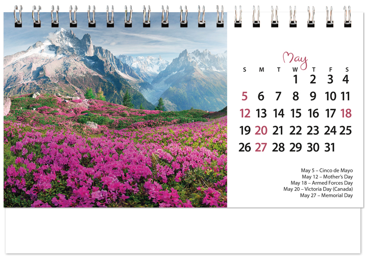 Scenic Seasons Tent Calendar SS2024
