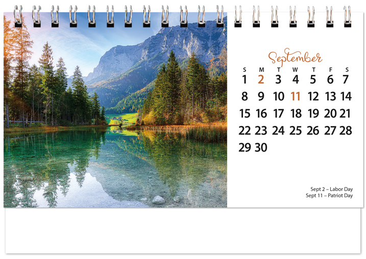 Scenic Seasons Tent Calendar SS2024