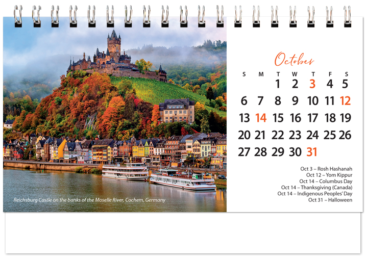 Scenic World Desk Calendar SW2024