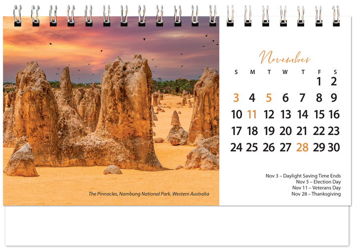 Scenic World Desk Calendar SW2024