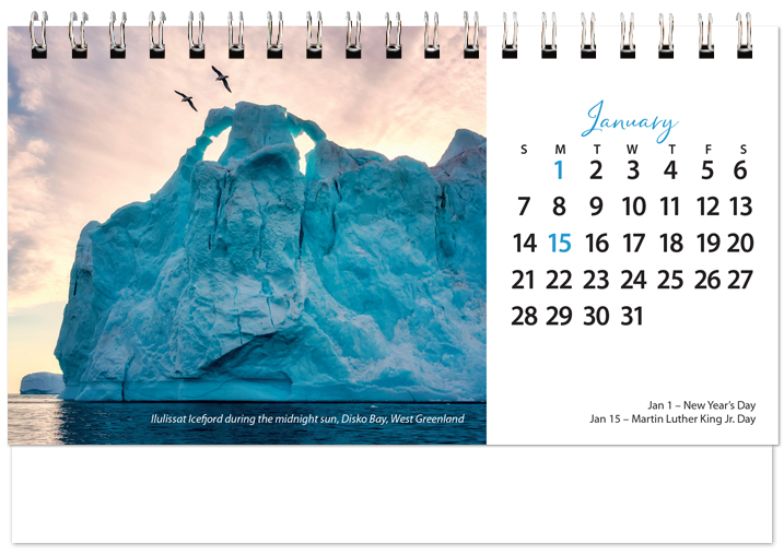 Scenic World Desk Calendar SW2024