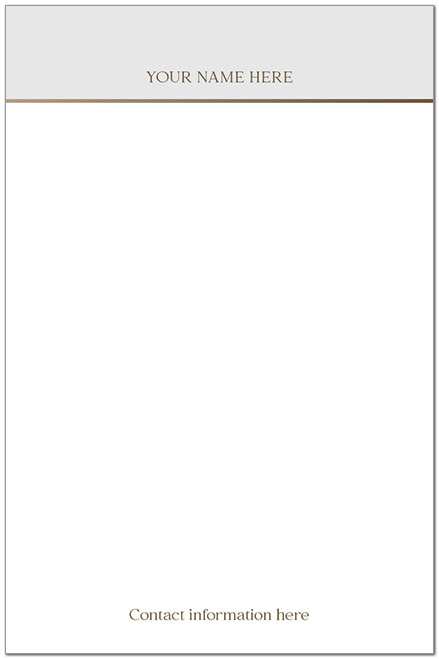 Grey Border Notepad P2958