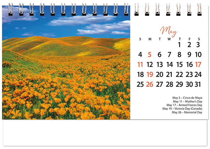 Scenic Seasons Tent Calendar SS2025
