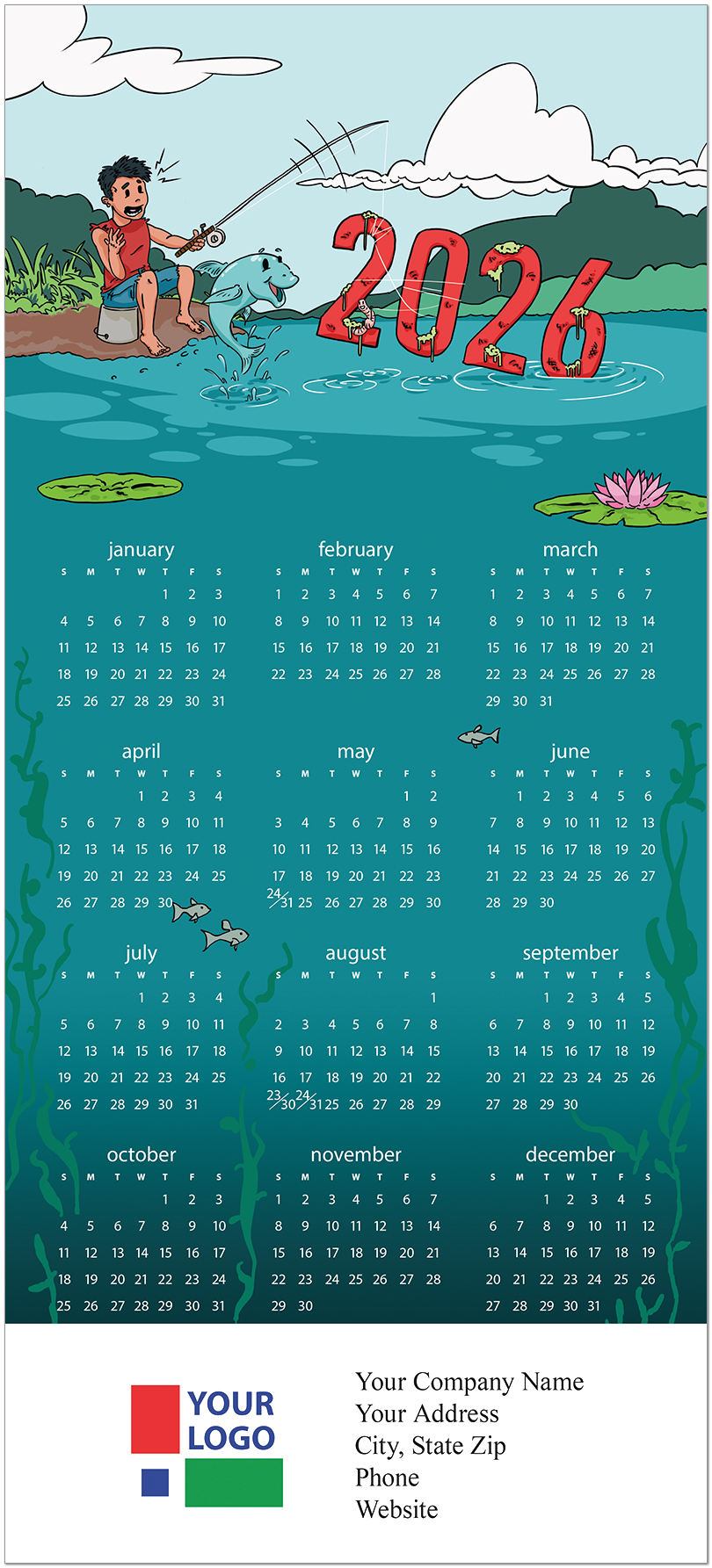 Surprise Catch Calendar Card C3301U-AA