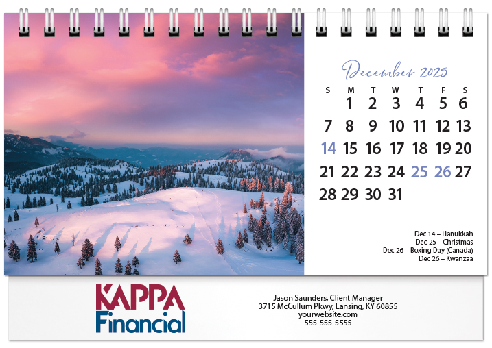 Scenic Seasons Tent Calendar SS2026