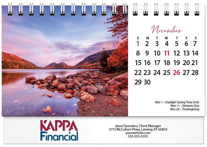 Scenic Seasons Tent Calendar SS2026
