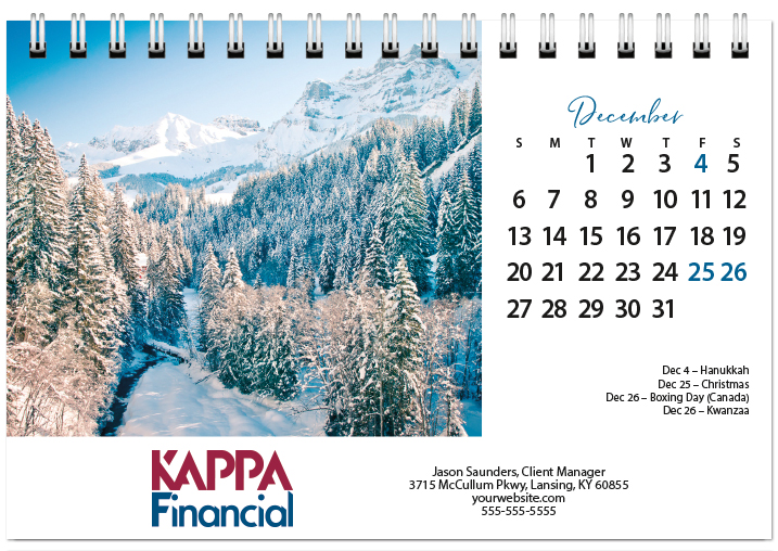 Scenic Seasons Tent Calendar SS2026