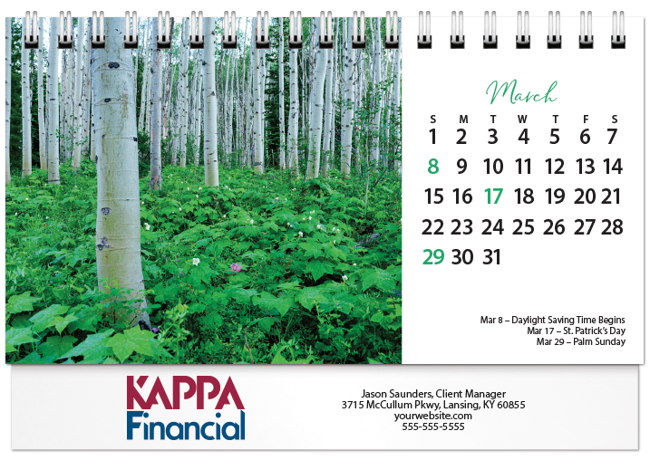 Scenic Seasons Tent Calendar SS2026