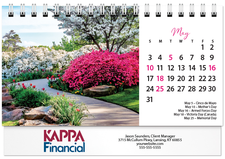 Scenic Seasons Tent Calendar SS2026