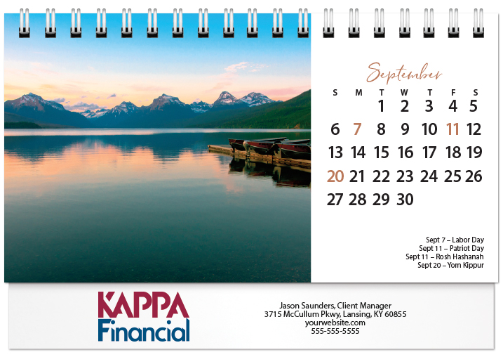 Scenic Seasons Tent Calendar SS2026