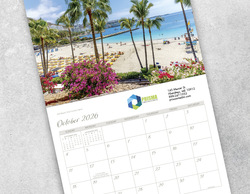 Scenic Beaches Wall Calendar DWM1426