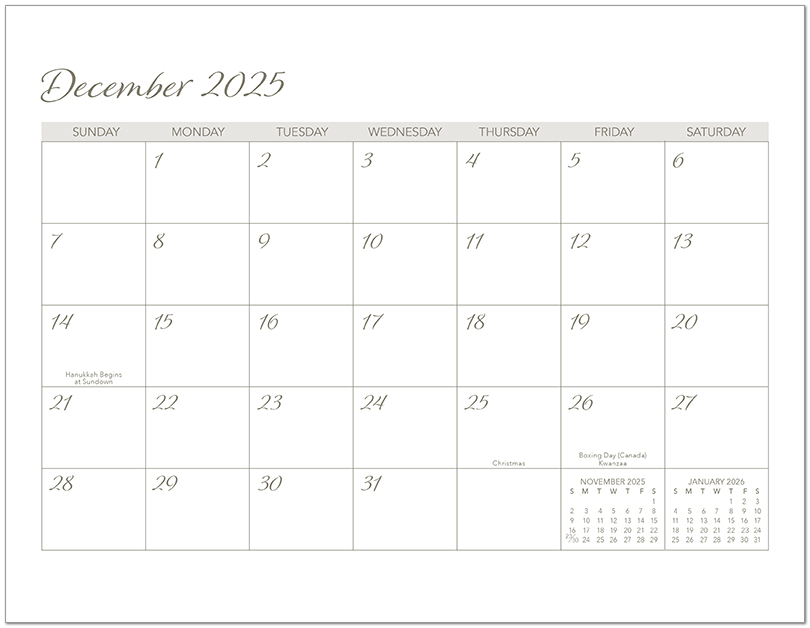 Scenic Seasons Wall Calendar DWP1126