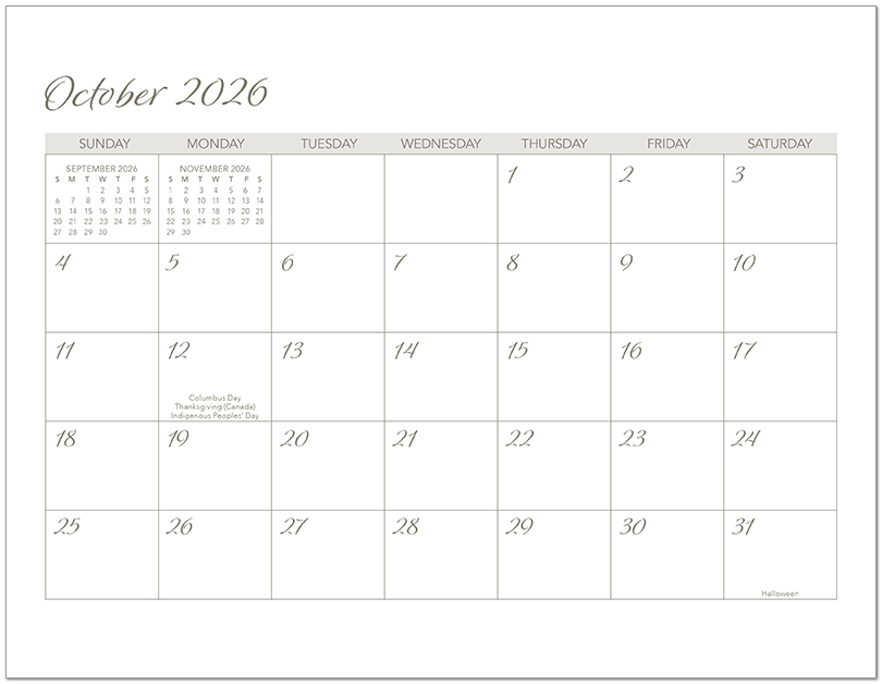 Scenic Seasons Wall Calendar DWP1126