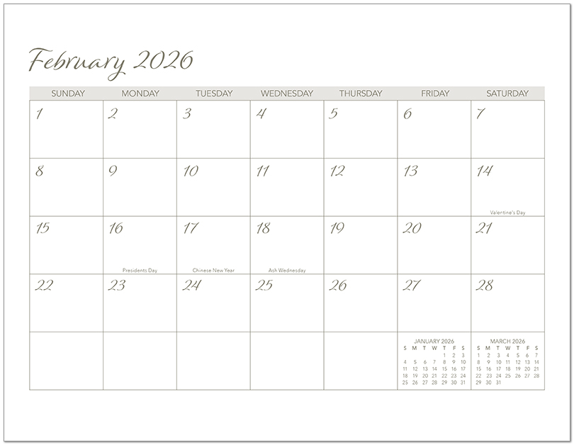 Scenic Seasons Wall Calendar DWP1126