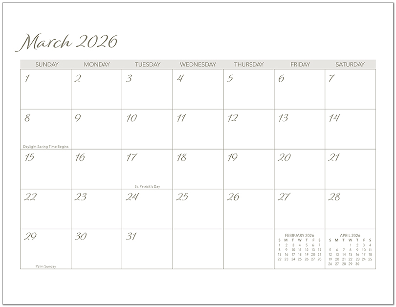 Scenic Seasons Wall Calendar DWP1126