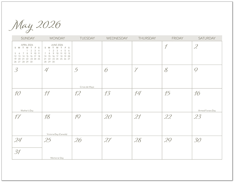 Scenic Seasons Wall Calendar DWP1126