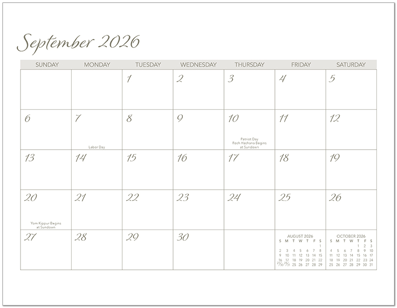 Scenic Seasons Wall Calendar DWP1126