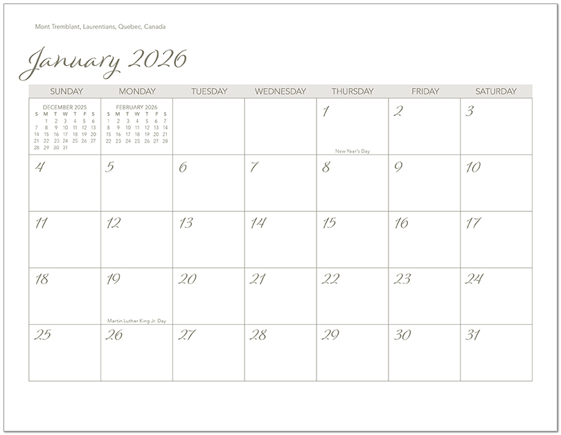 Scenic World Wall Calendar DWP1326