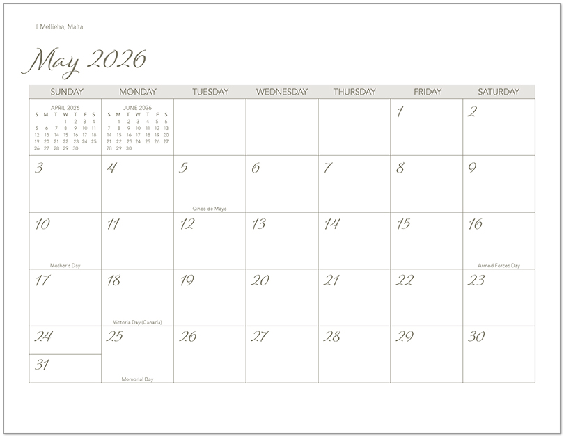 Scenic World Wall Calendar DWP1326