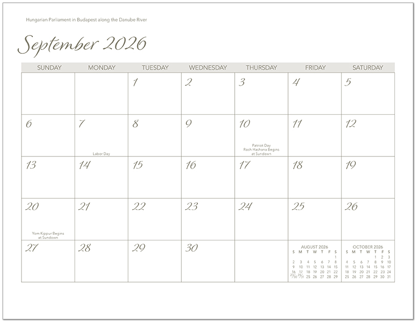 Scenic World Wall Calendar DWP1326