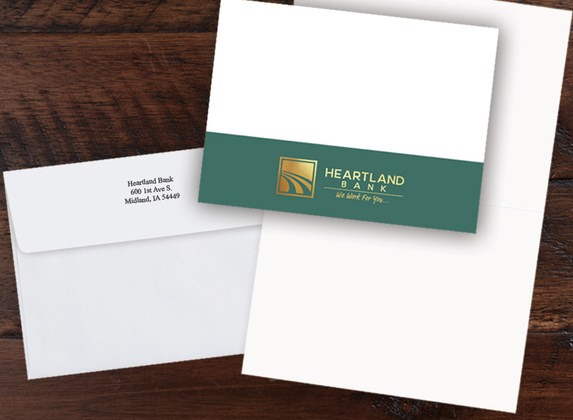 Custom Logo Notecard D7058D-V