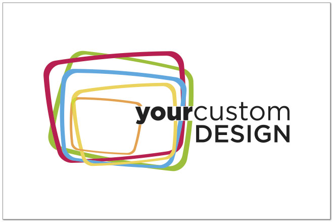 Horizontal Custom Flat Card D9101P-Y