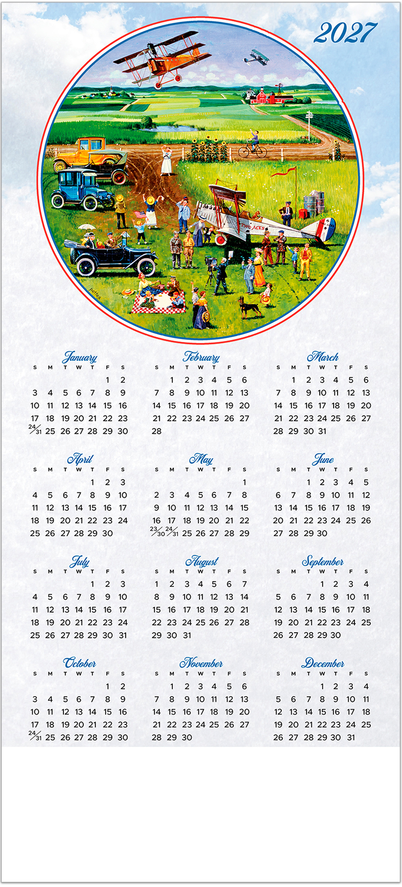 Up and Away Calendar Card C3476U-AA