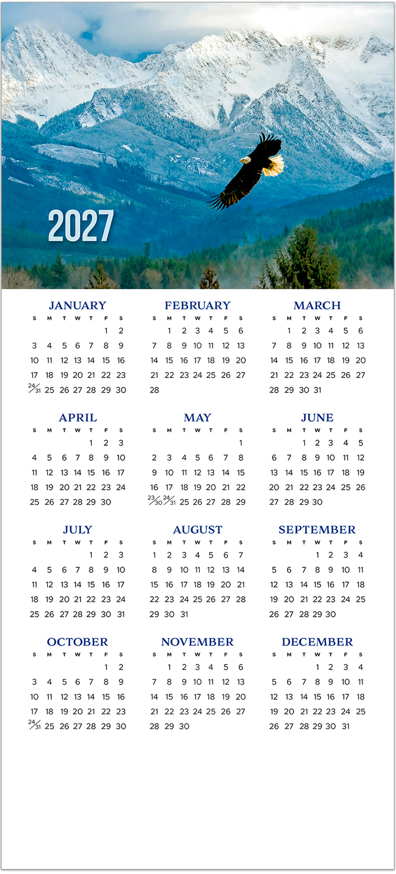 Soaring Eagle Calendar Card C3482U-AA