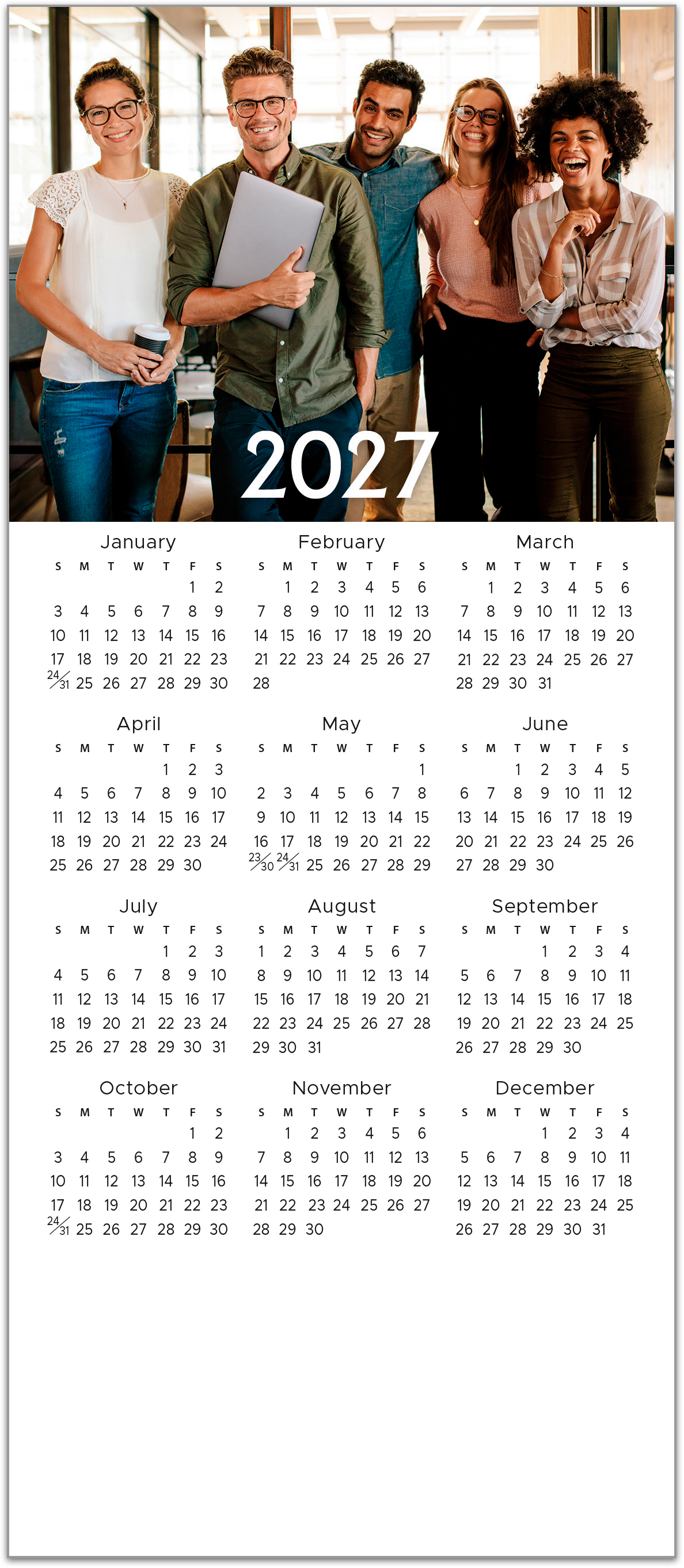 Custom Mini Calendar D3496Q-AAA