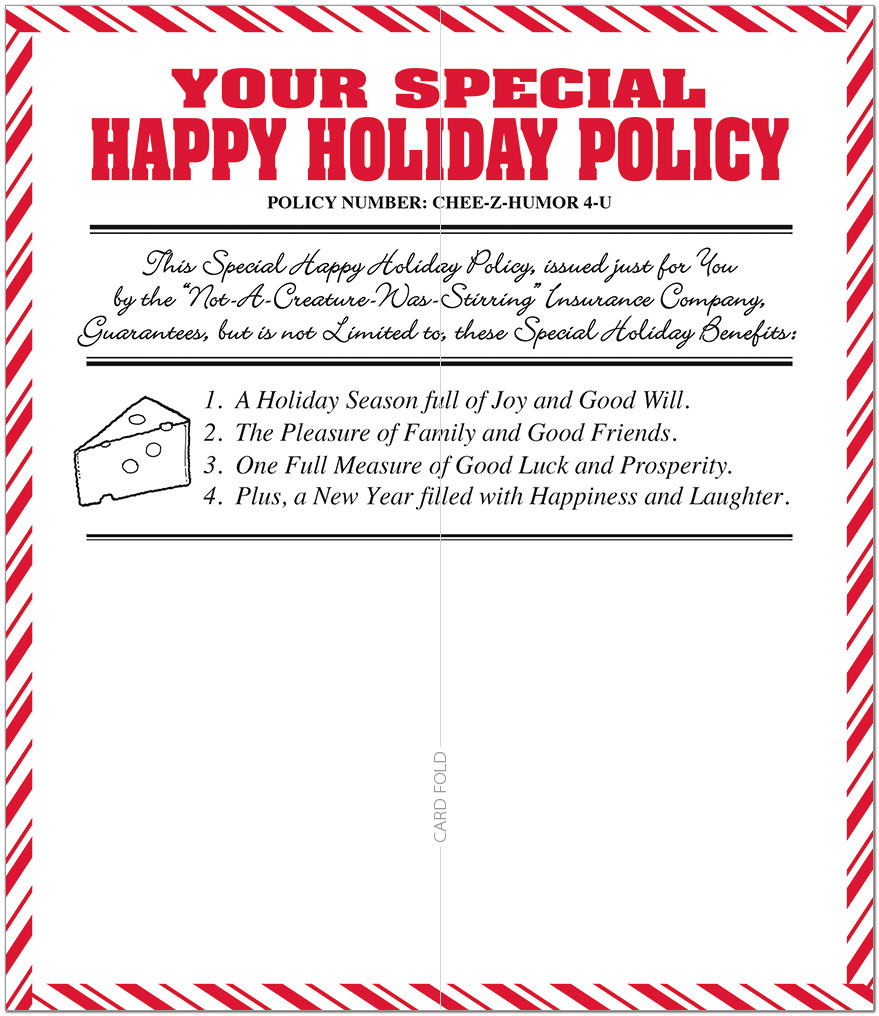 North Pole Policy Holiday Card H2204L-A