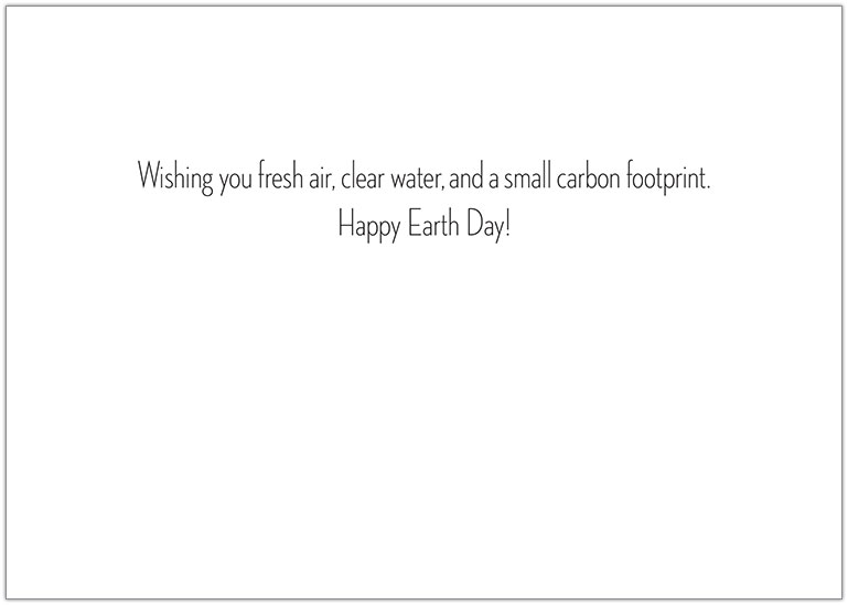 Earth Day Leaves Card A3043KW-X