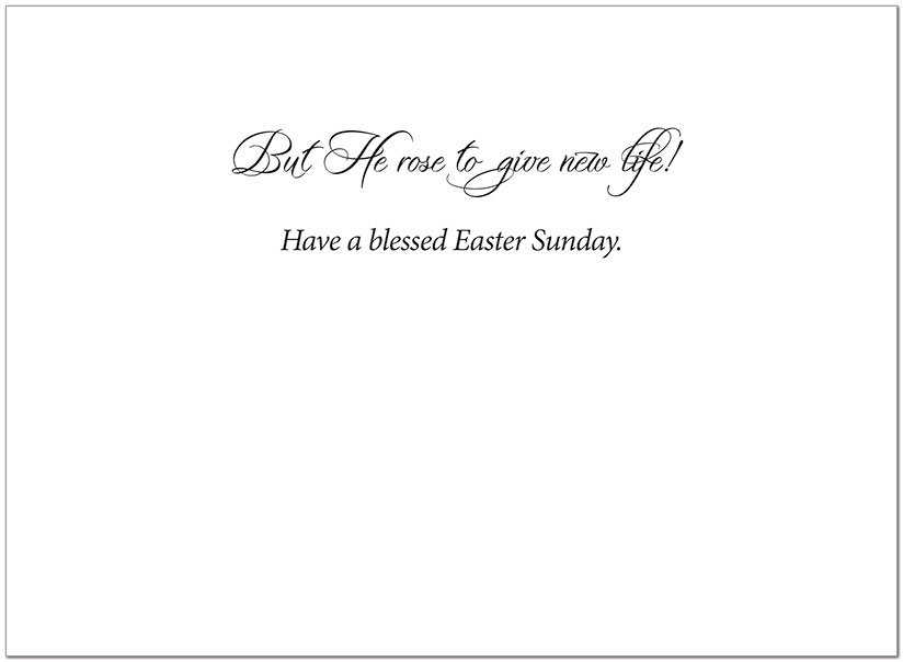 Crucified and Risen Easter Card A3050U-X
