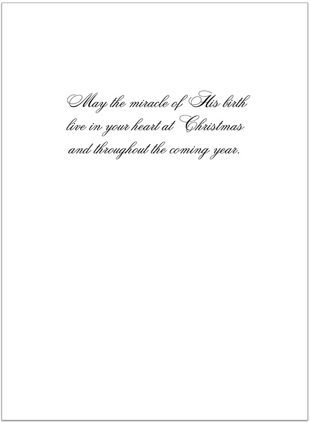 In a Manger Christmas Card H4231U-AA