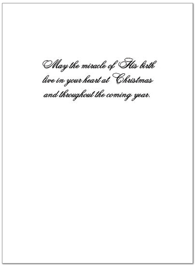 In a Manger Christmas Card H4231U-AA