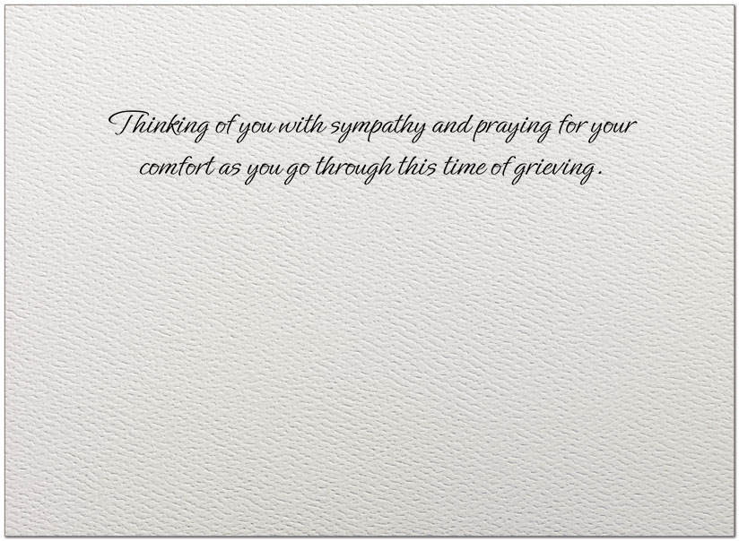 Praying for You Sympathy Card A5053U-X
