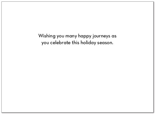 Winter Travels Holiday Card H7174U-AA