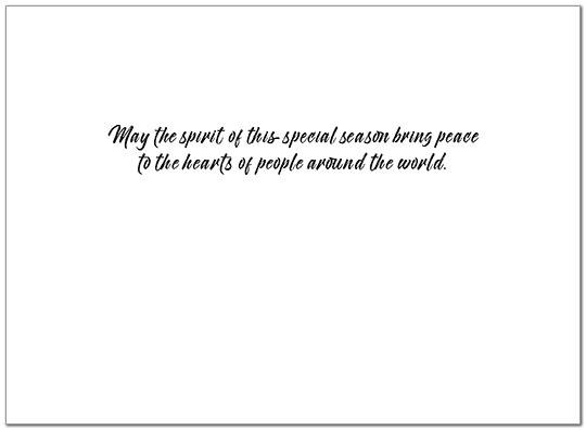 Peace on Earth Holiday Card H8192U-AA
