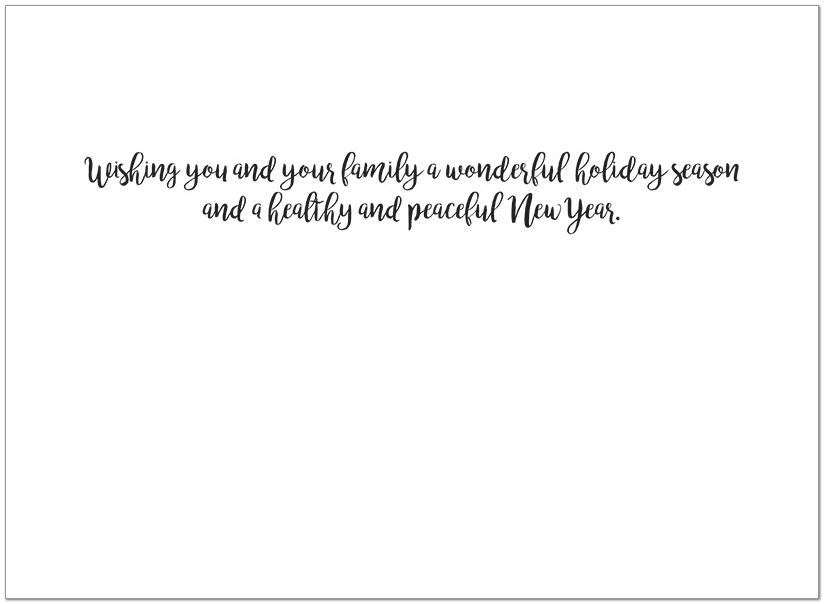 Colorful Snowflakes Holiday Card H9177U-AA