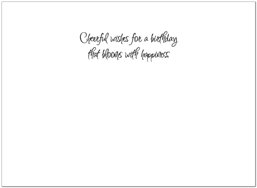 Colorful Floral Birthday Card A1409U-X