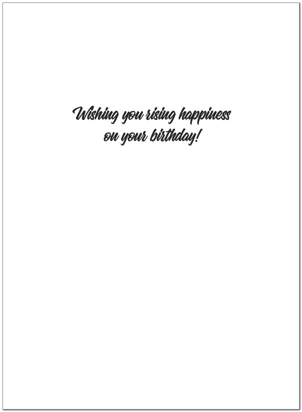 Wall Street Balloon Birthday Card A1426U-Y