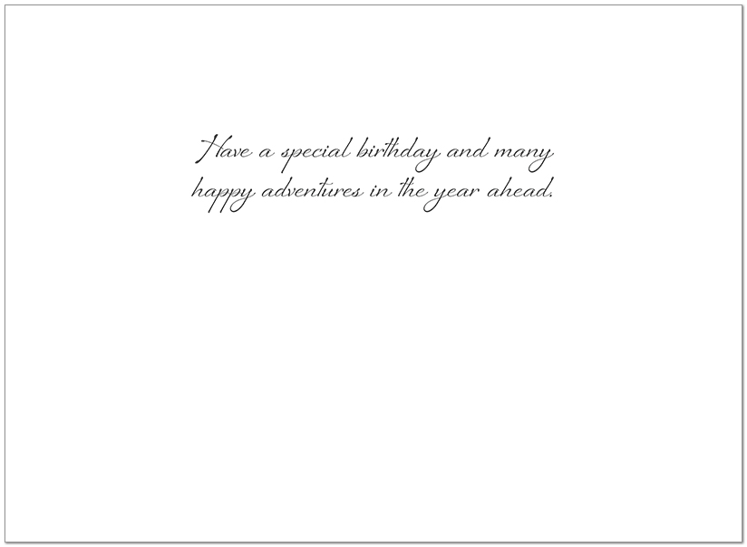 Enjoy the Journey Birthday Card, Scenic Travel Birthday Cards