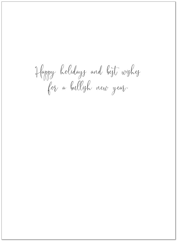 Bull & Bear Holiday Card H1756U-AA