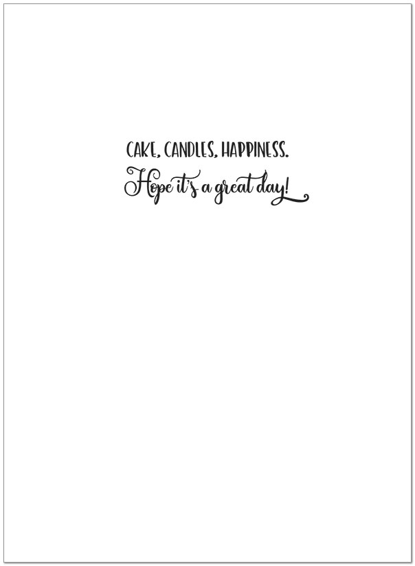 Colorful Cake Birthday Card A2255G-W
