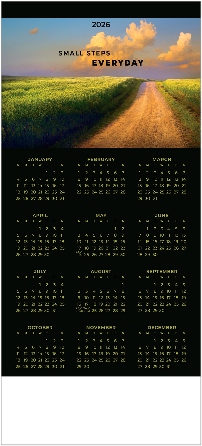 Small Steps Calendar Card C3300U-AA