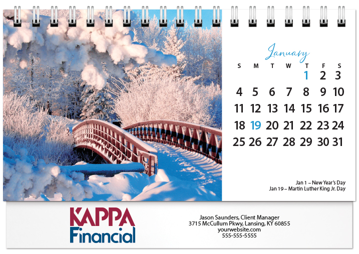 Scenic Seasons Tent Calendar SS2026