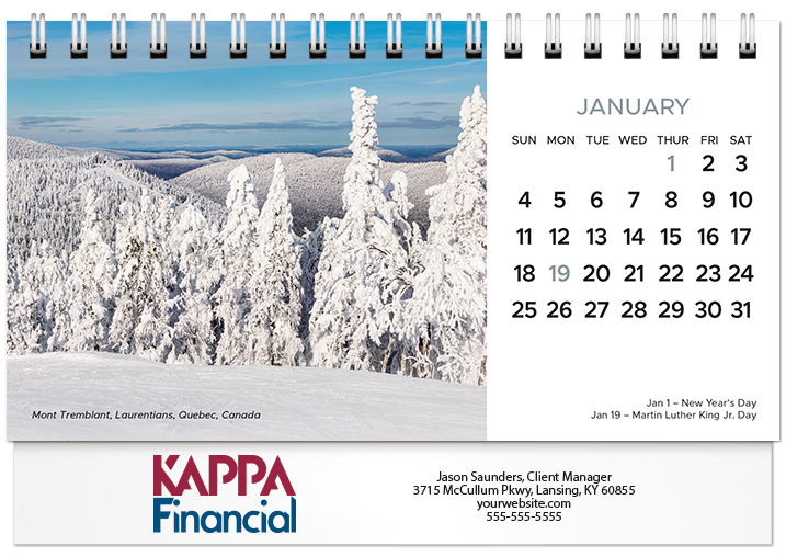 Scenic World Desk Calendar SW2026