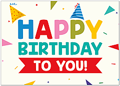 Party Hats Banner A3413D-Y