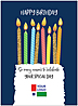 Colorful Candles Logo Card D3439U-V