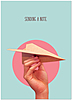 Paper Plane Meme Card D3441D-V