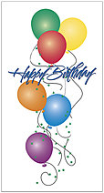 Birthday Balloons Greeting Card 439N-Z